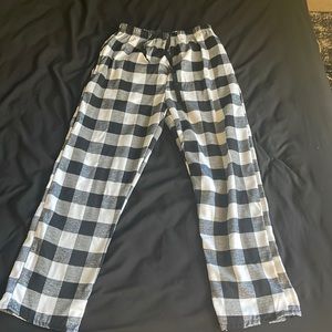 White and black cotton Pajama pants. Size small.